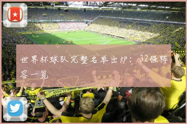 世界杯球队完整名单出炉:32强阵容一览